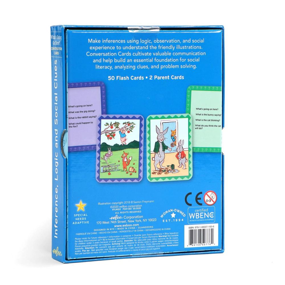 eeBoo Conversation Cards - What's Going On Here?