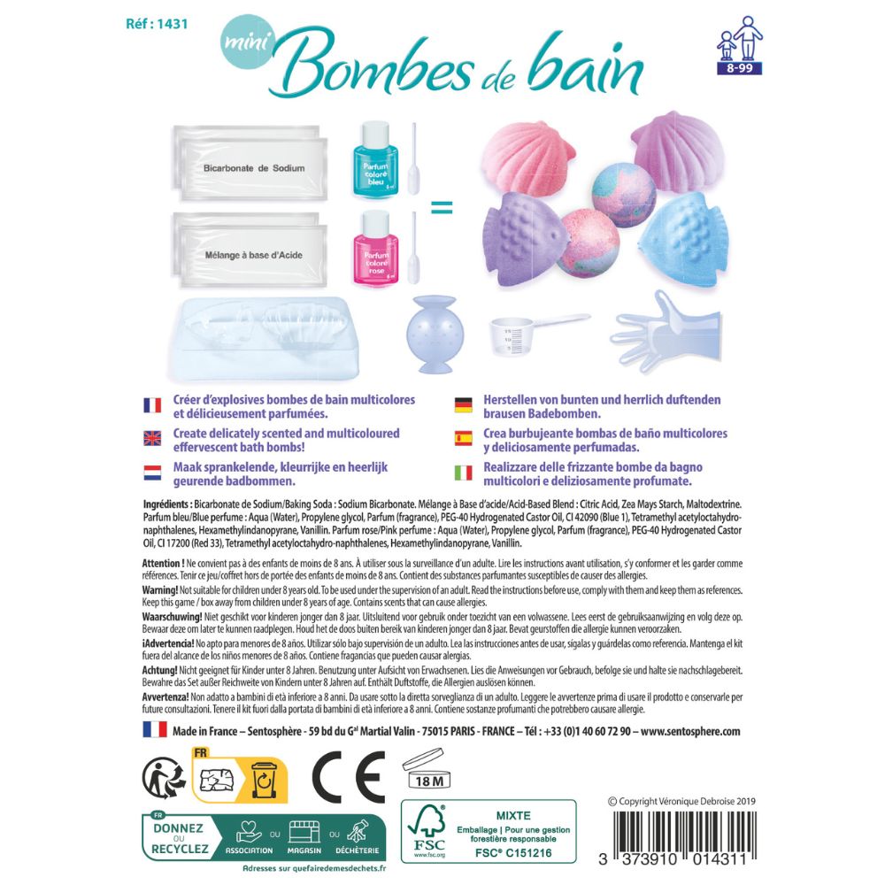 Sentosphère Make Your Own Mini Bath Bombs Kit