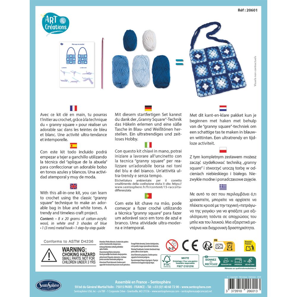Sentosphere Art & Creations My Crochet Bag Craft Kit