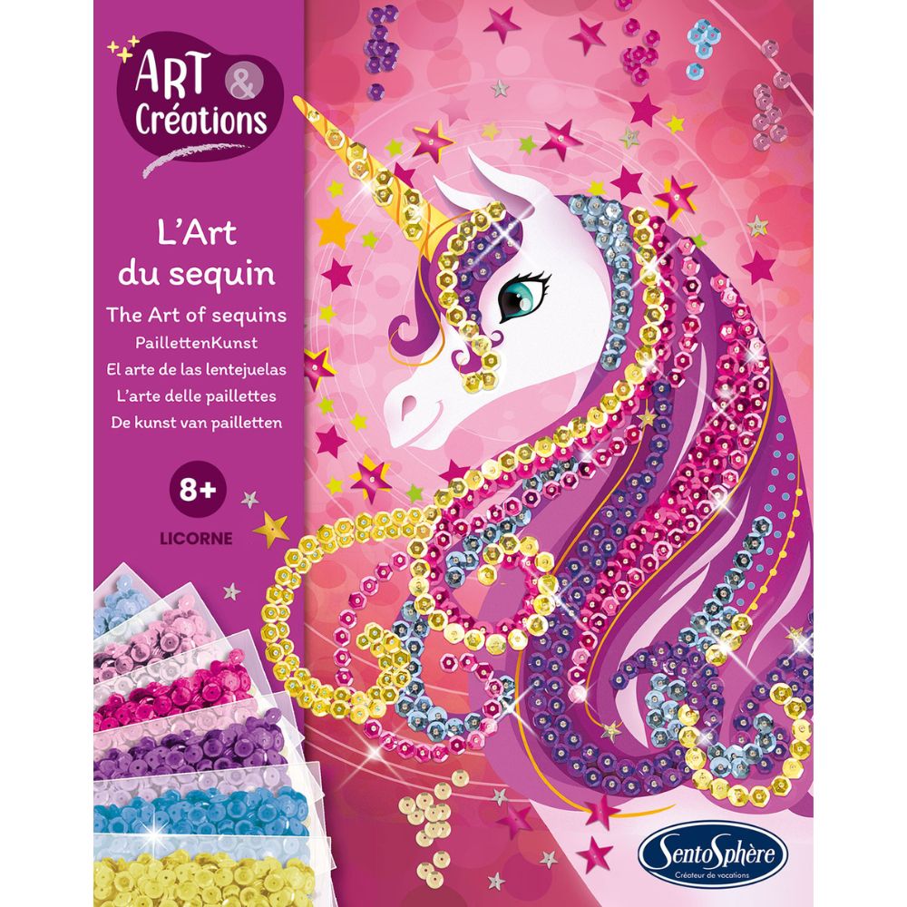 Sentosphère Sequin Art - Unicorn