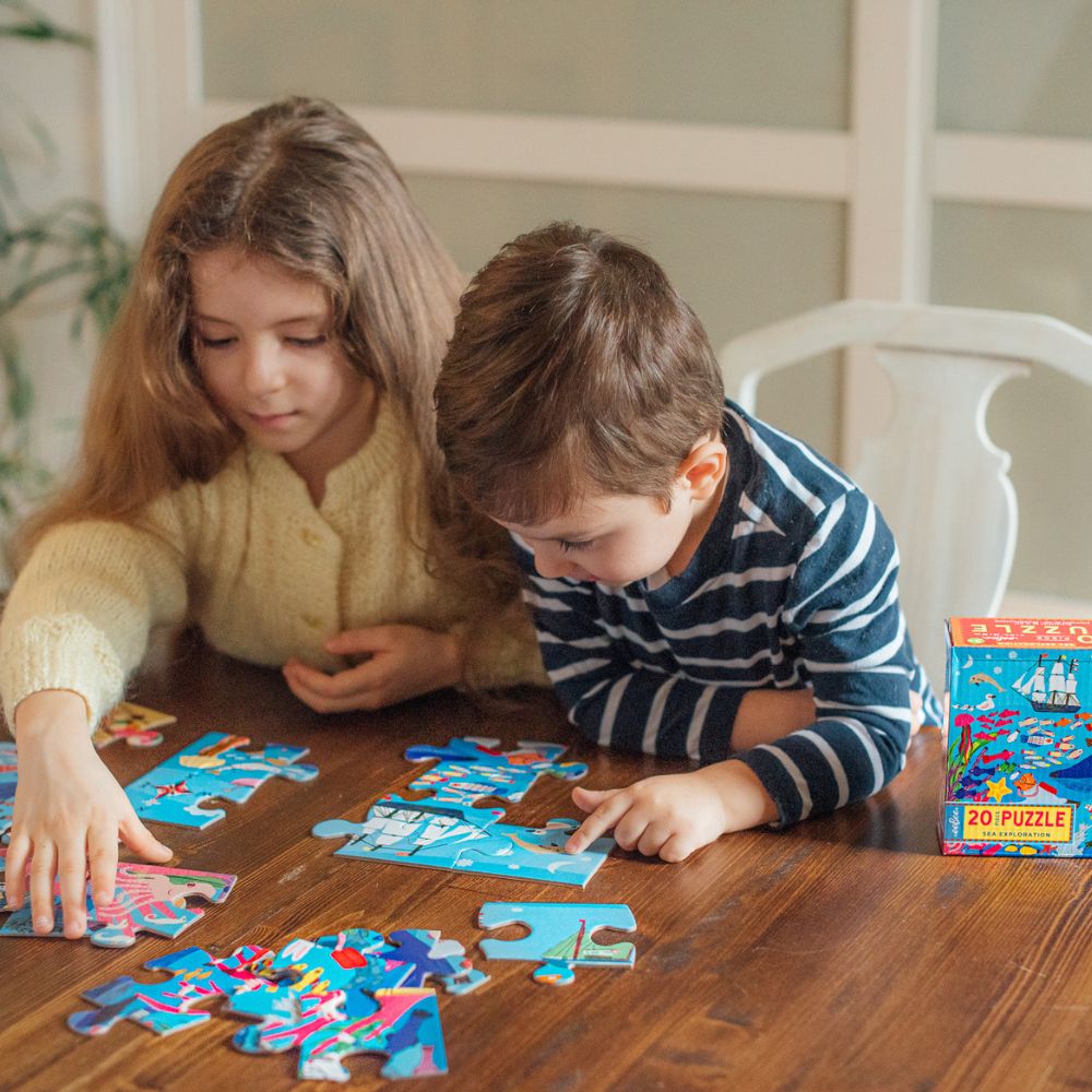 eeBoo 20 Piece Jigsaw Puzzle - Sea Exploration