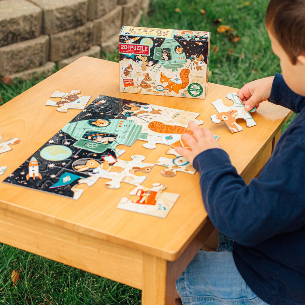 eeBoo 20 Piece Jigsaw Puzzle - Space Exploration
