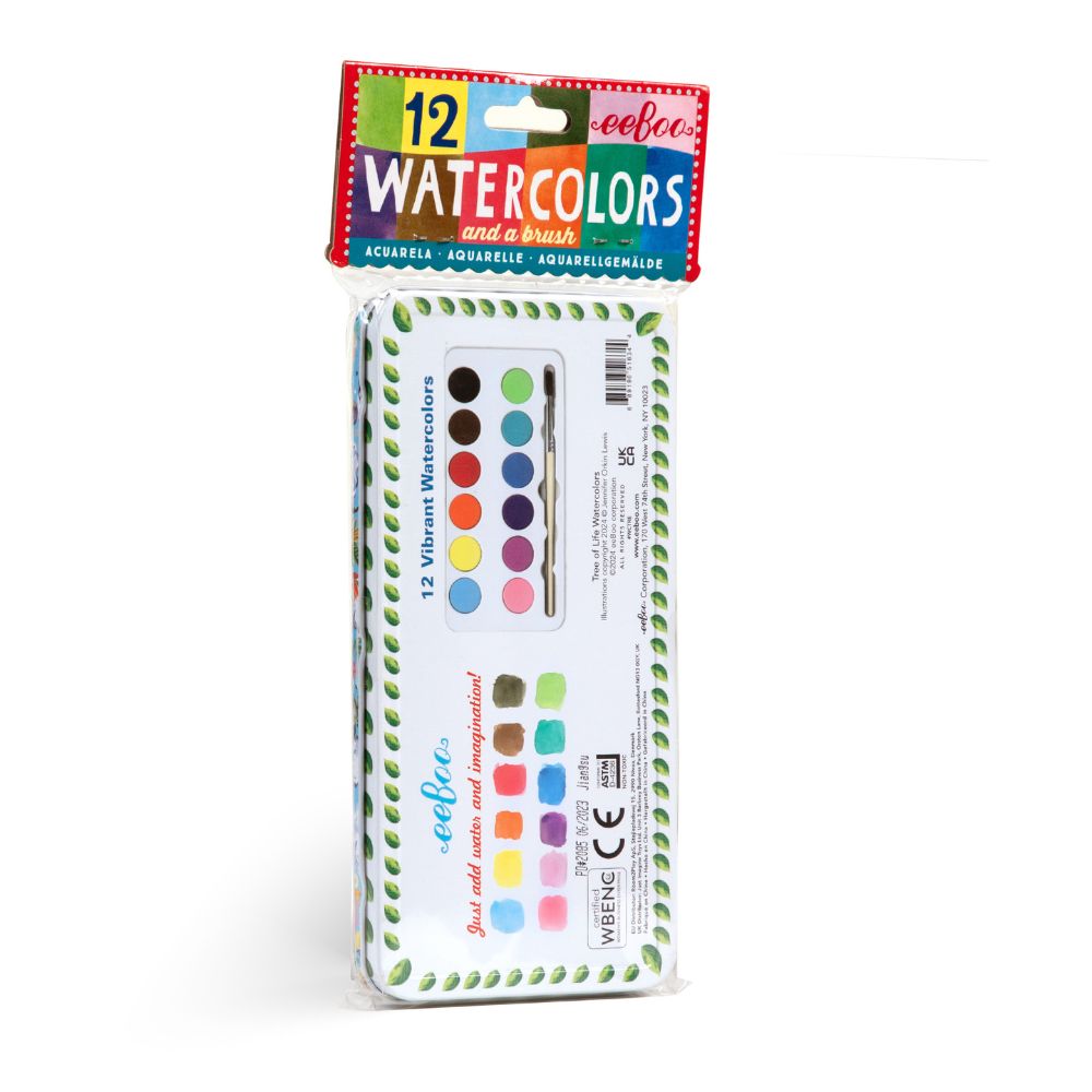 eeBoo Watercolours in a Tin - Tree of Life