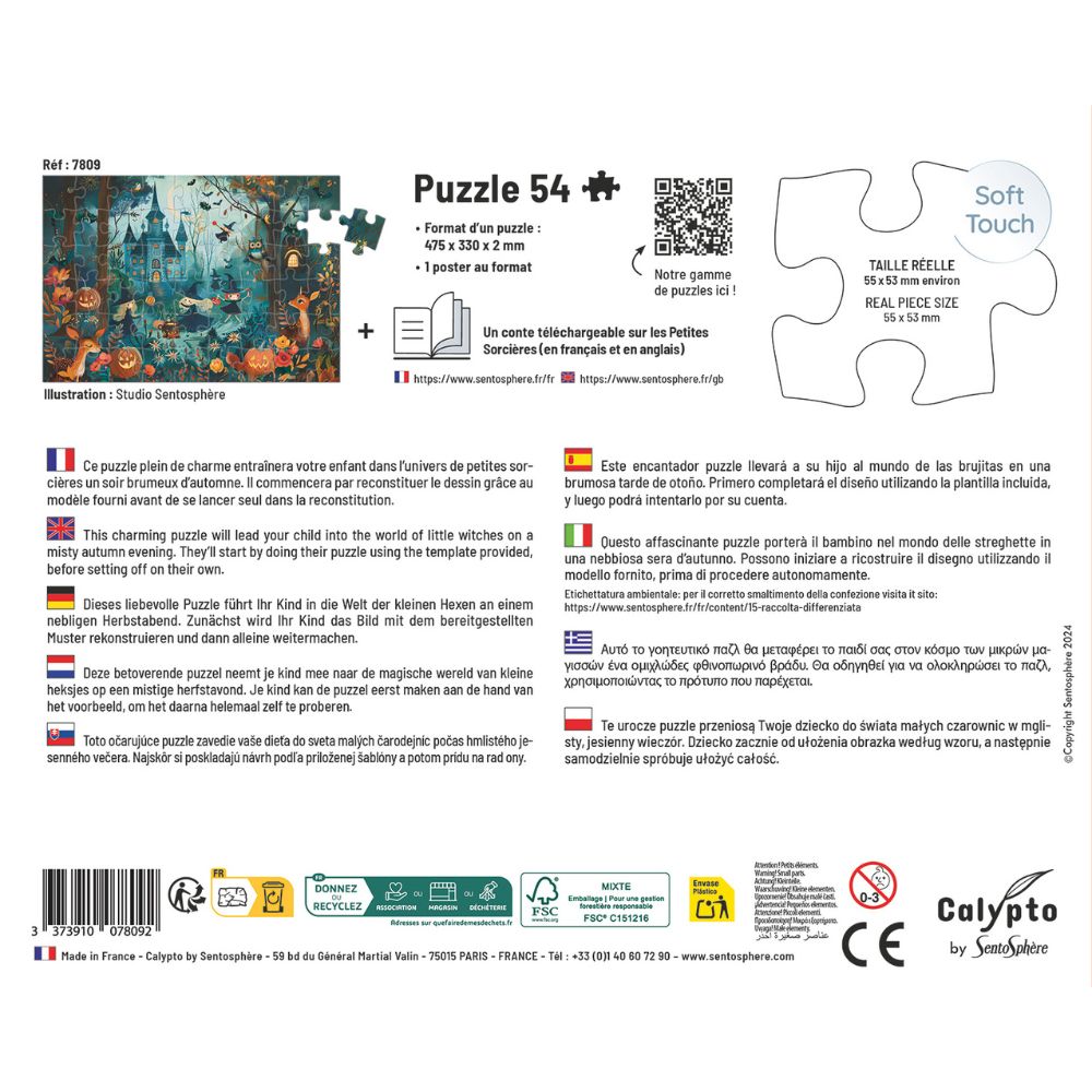 Calypto Jigsaw Puzzle - Little Witches 54 pieces