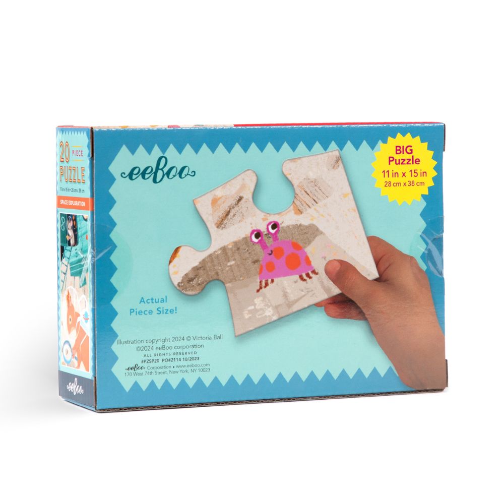 eeBoo 20 Piece Jigsaw Puzzle - Space Exploration
