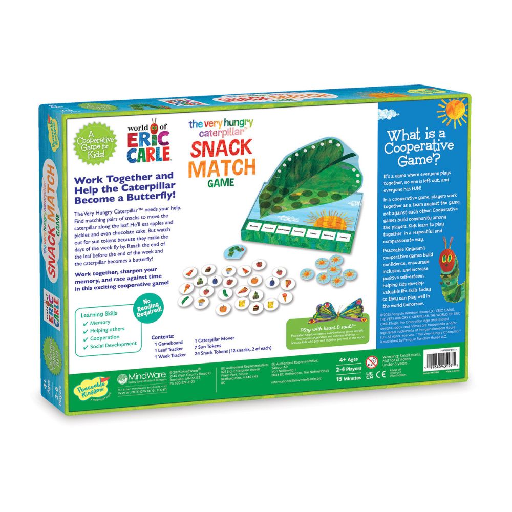 PREORDER - World of Eric Carle Very Hungry Caterpillar Snack Match Toddler Game