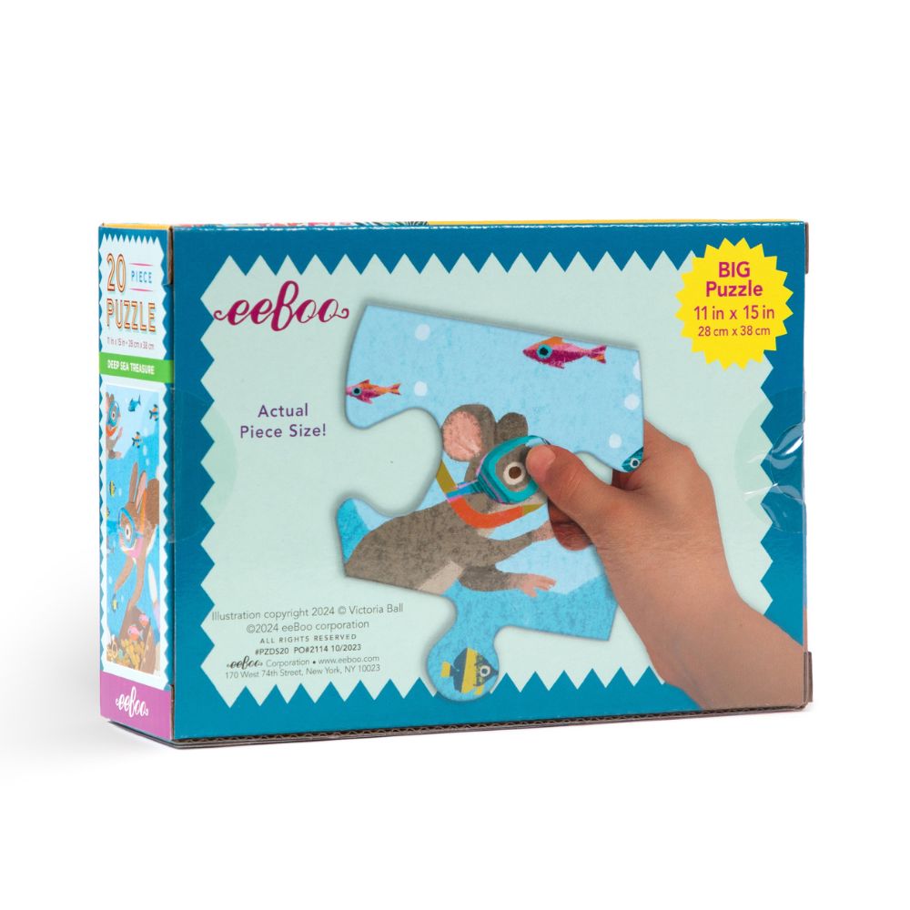 eeBoo 20 Piece Jigsaw Puzzle - Deep Sea Treasure