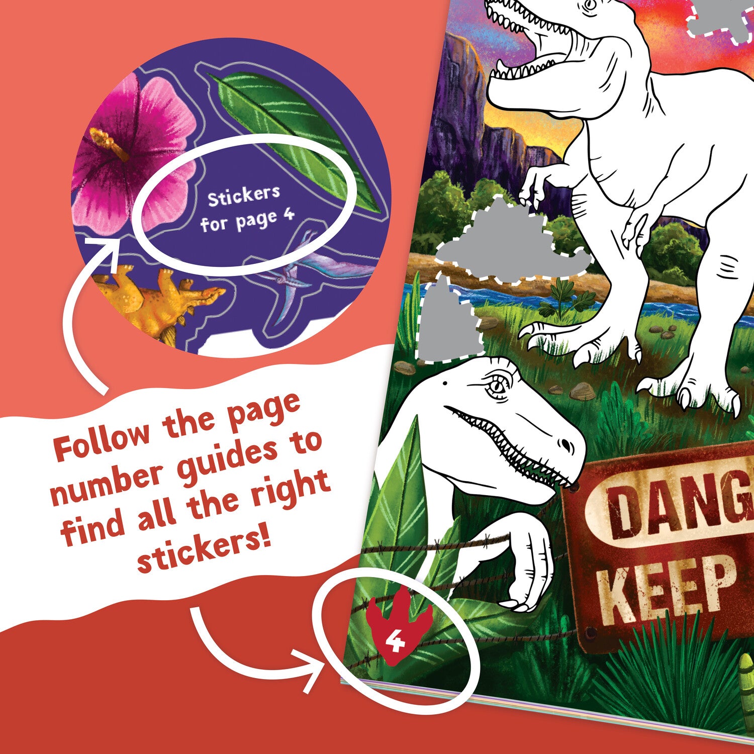 Sticker Activity Book - Dinosaur by Peaceable Kingdom image 4
