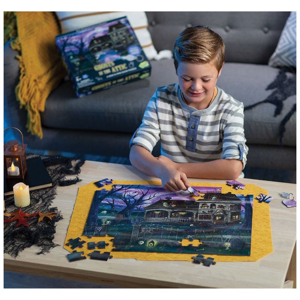 Glow Puzzle Game - Peaceable Kingdom Ghosts in the Attic image 2