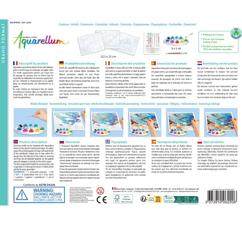 Painting By Numbers for Kids - Aquarellum Dolphins - Large image 2