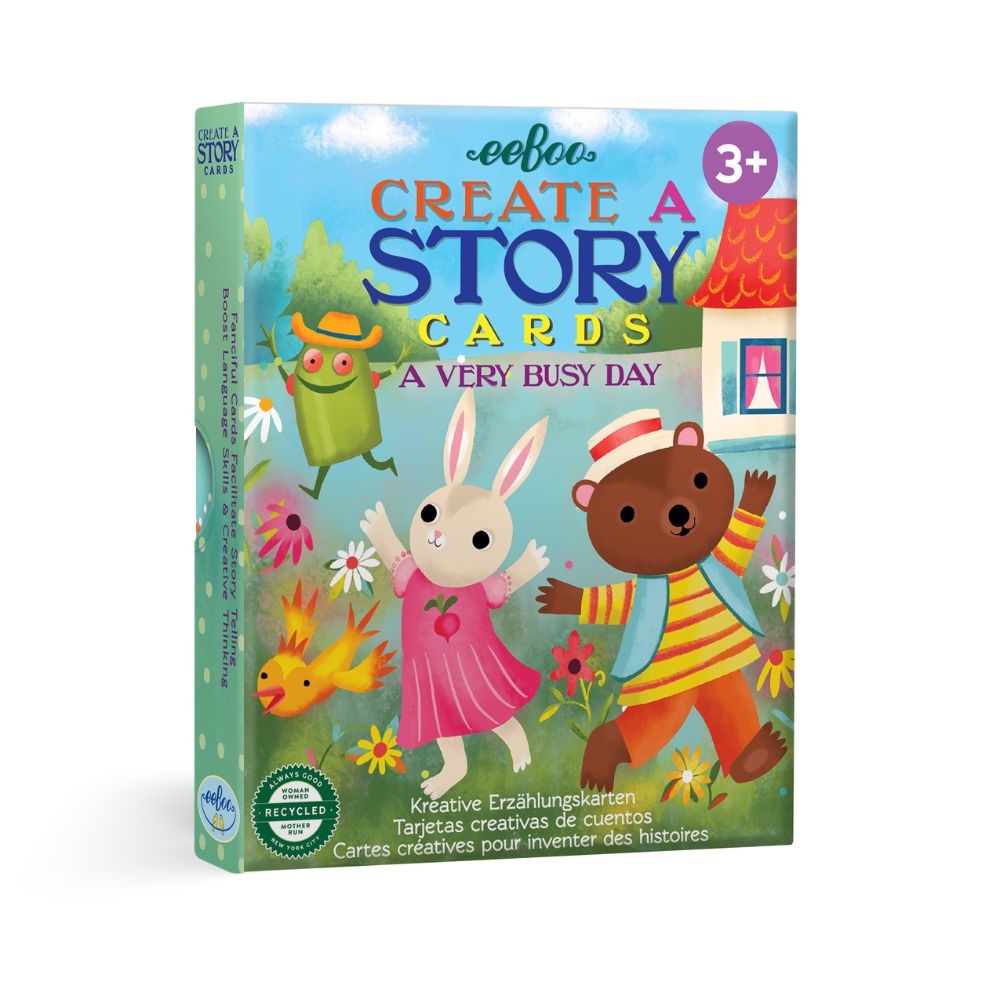 eeBoo Create A Story Cards - A Very Busy Day image 0