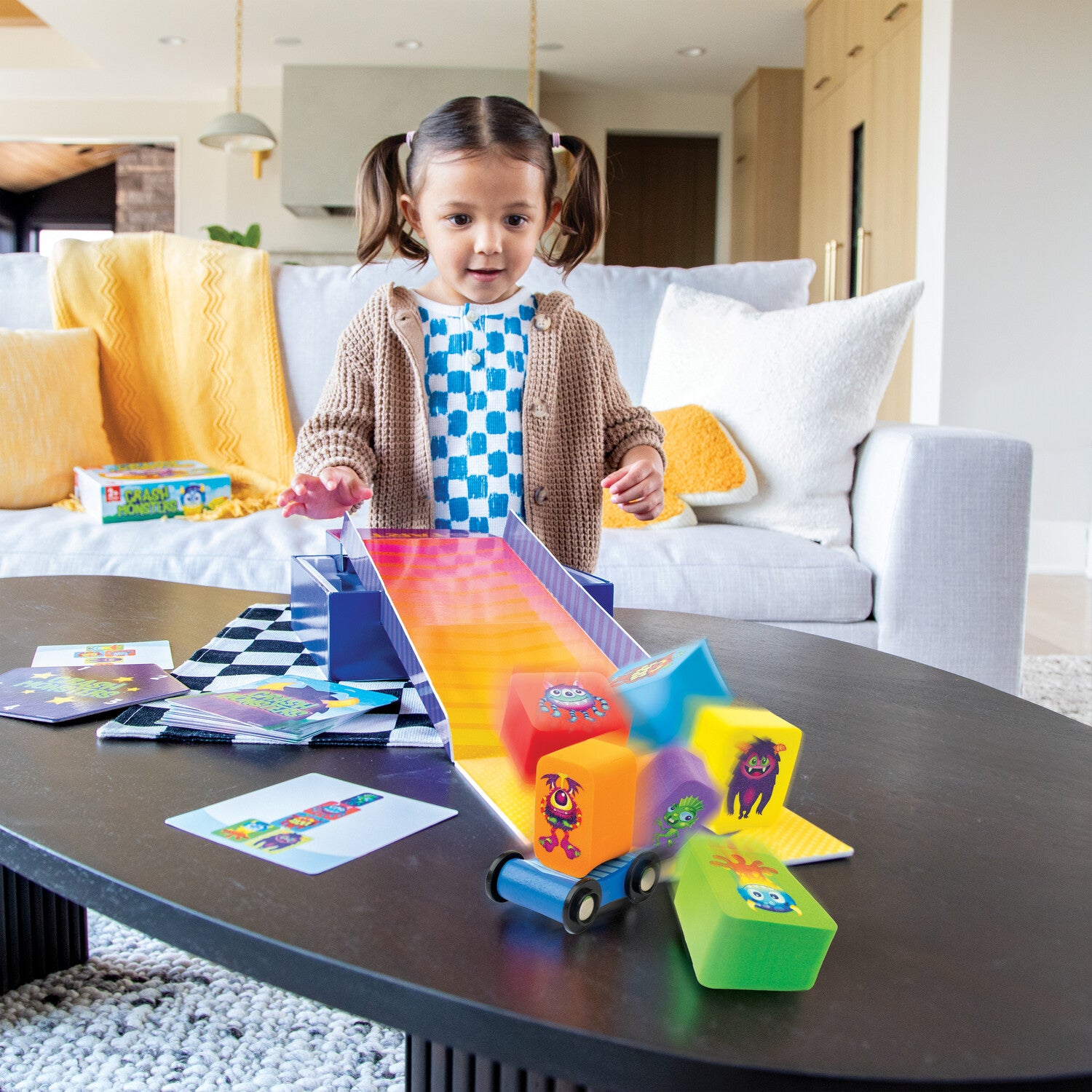 Toddler Game - Peaceable Kingdom Crash Monsters - The Stack, Skate and Crash Game! image 5