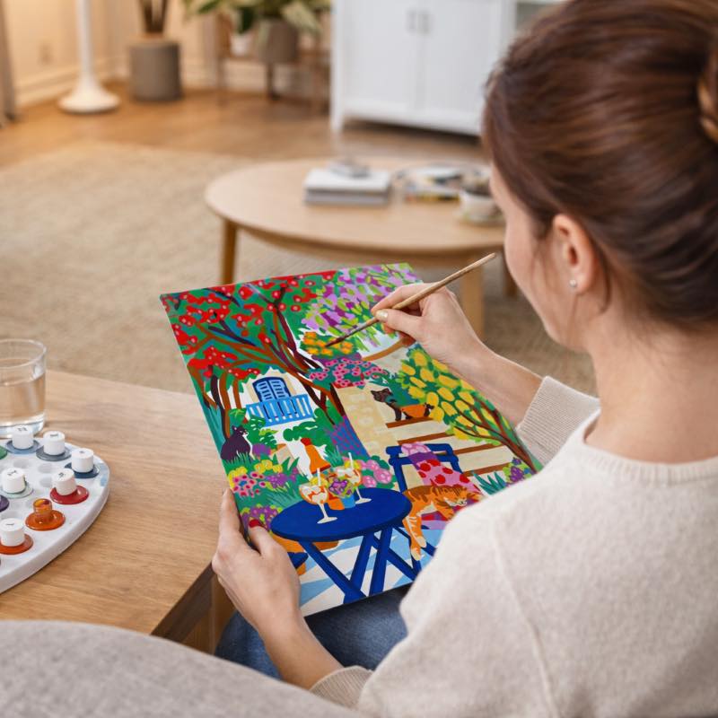 Sentosphere Painting By Numbers - Artist's Palette - Andalusian Patio
