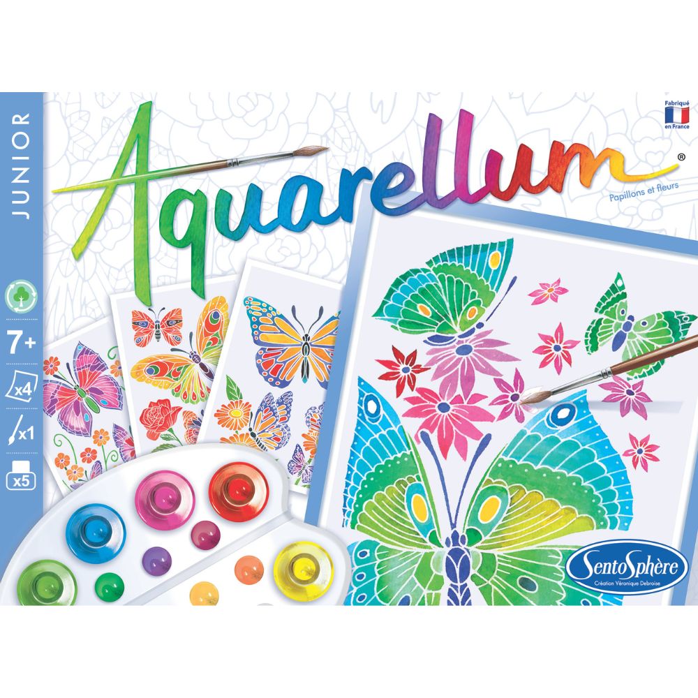 Aquarellum Junior Butterflies & Flowers
