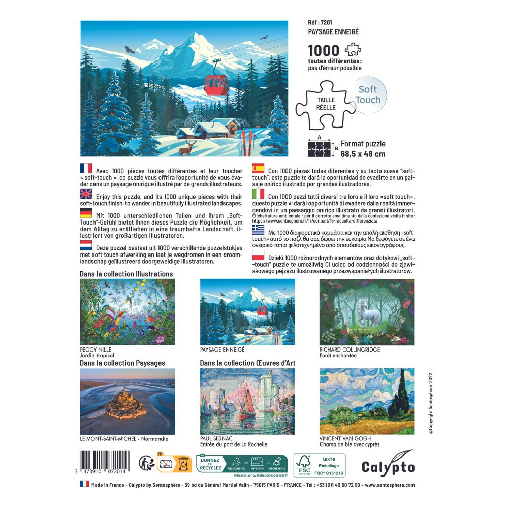 Calypto Jigsaw Puzzle 1000 Piece - Snowy Landscape