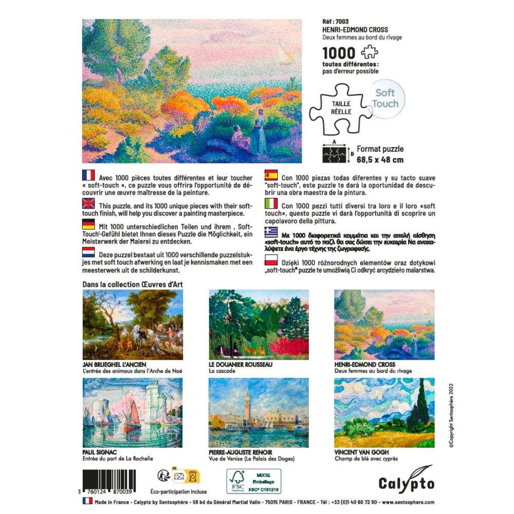 Calypto Jigsaw Puzzle 1000 Piece - Two Women by the Shore