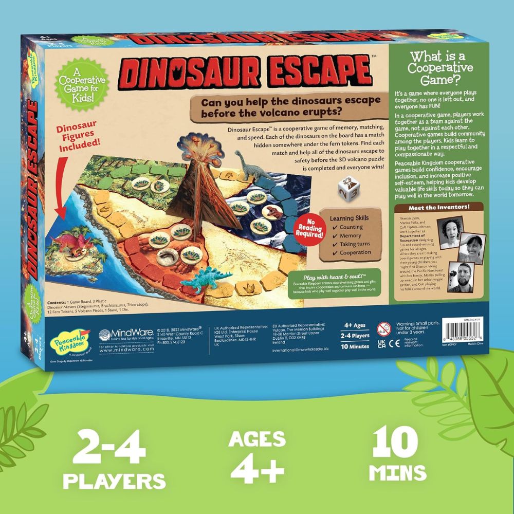 Peaceable Kingdom Cooperative Game - Dinosaur Escape