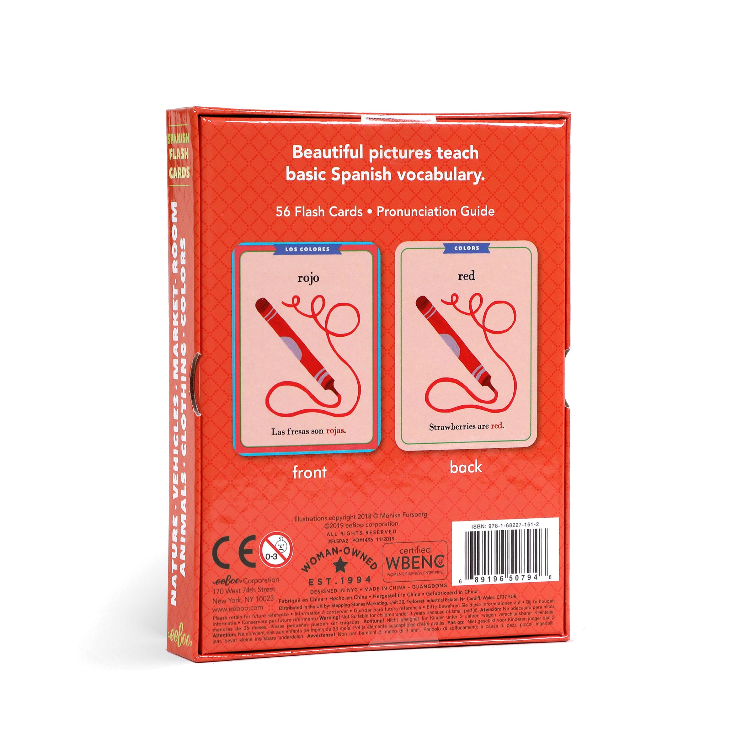 eeboo Vocabulary Flash Cards - Spanish