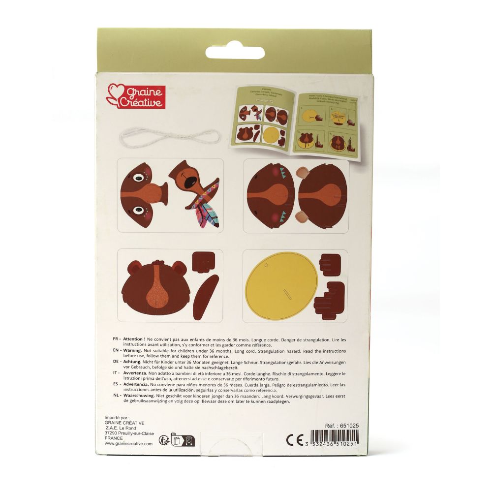 Graine Creative 3D Wall Decoration - Bear
