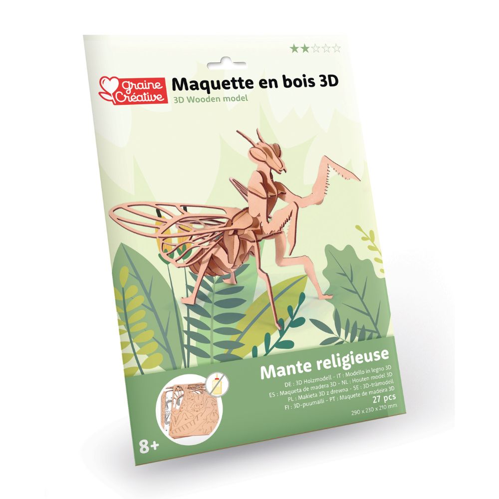 Graine Creative 3D Model - Praying Mantis (27 pcs)