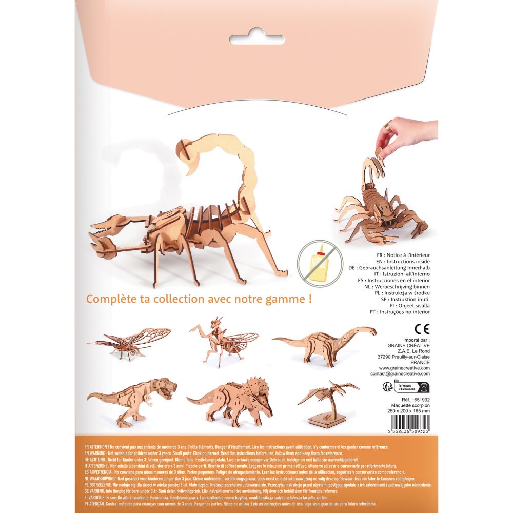 Graine Creative 3D Model - Scorpion (35 pcs)