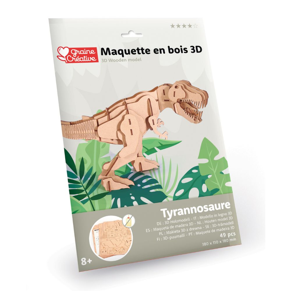 Graine Creative 3D Model - T Rex (49 pcs)