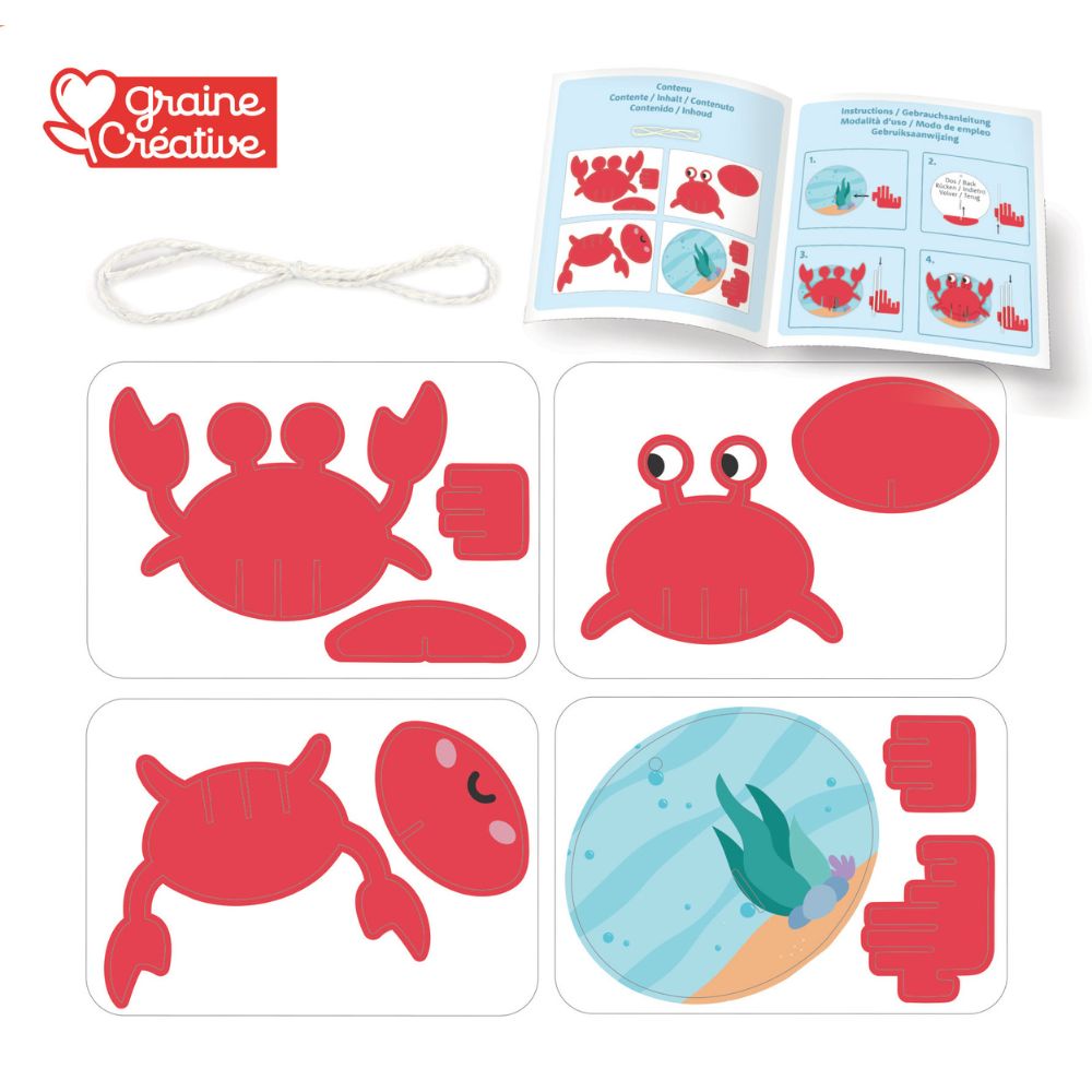 Graine Creative 3D Wall Decoration - Crab