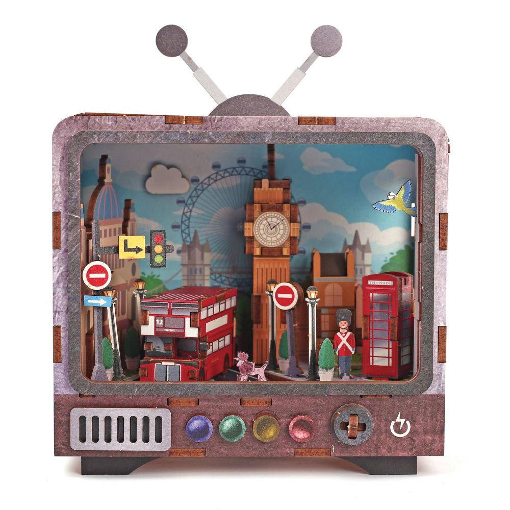 Graine Creative 3D Wooden TV Model - London