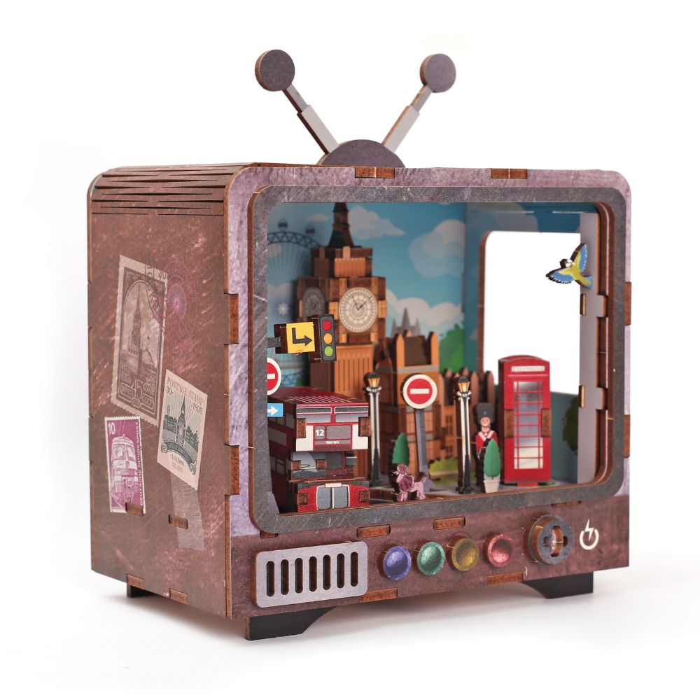 Graine Creative 3D Wooden TV Model - London