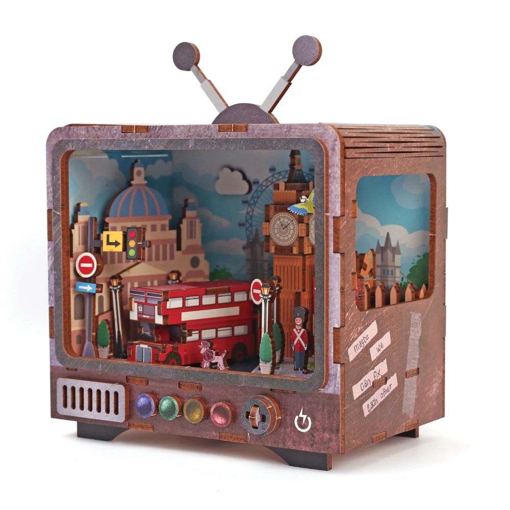 Graine Creative 3D Wooden TV Model - London