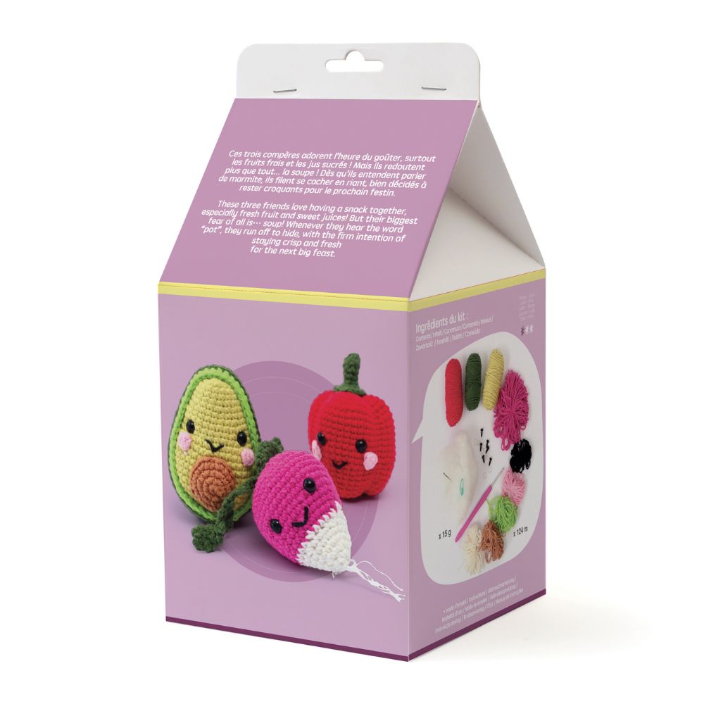 Graine Creative Amigurumi Crochet Kit - My Vegetables