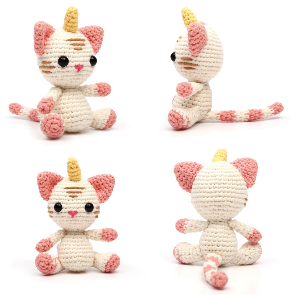 Graine Creative Amigurumi Crochet Kit – Caticorn 120mm