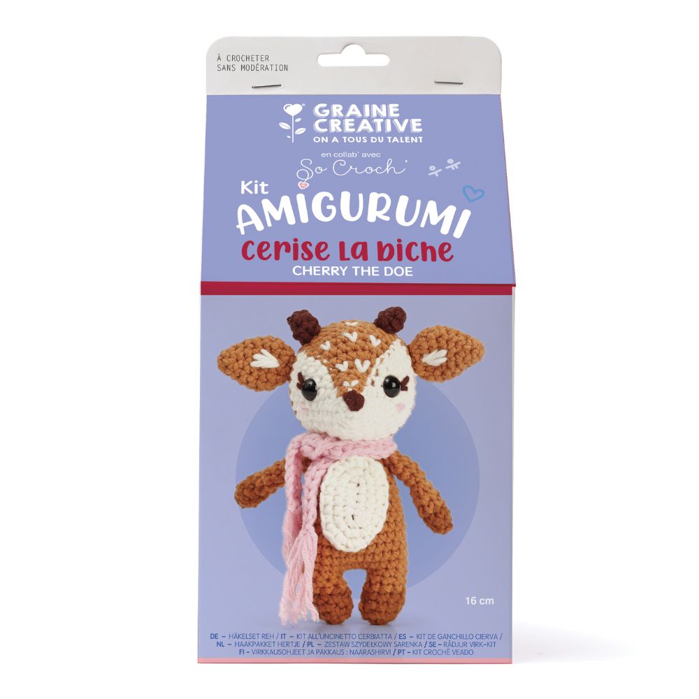 Graine Creative Amigurumi Crochet Kit – Deer 160mm
