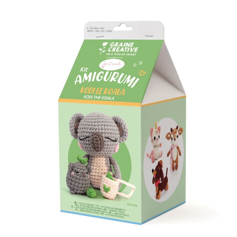 Graine Creative Amigurumi Crochet Kit – Koala 125mm