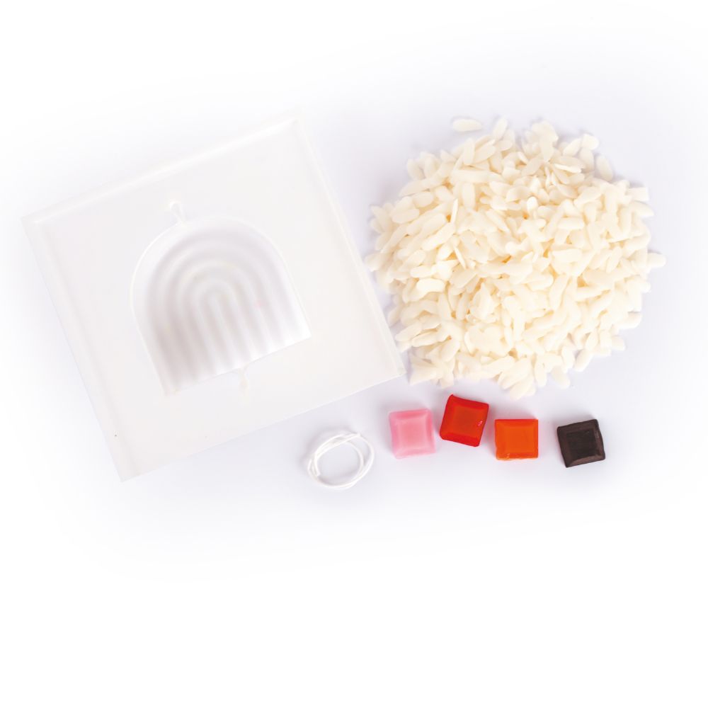 Graine Creative DIY Candle Kit - Rainbow Terrazzo