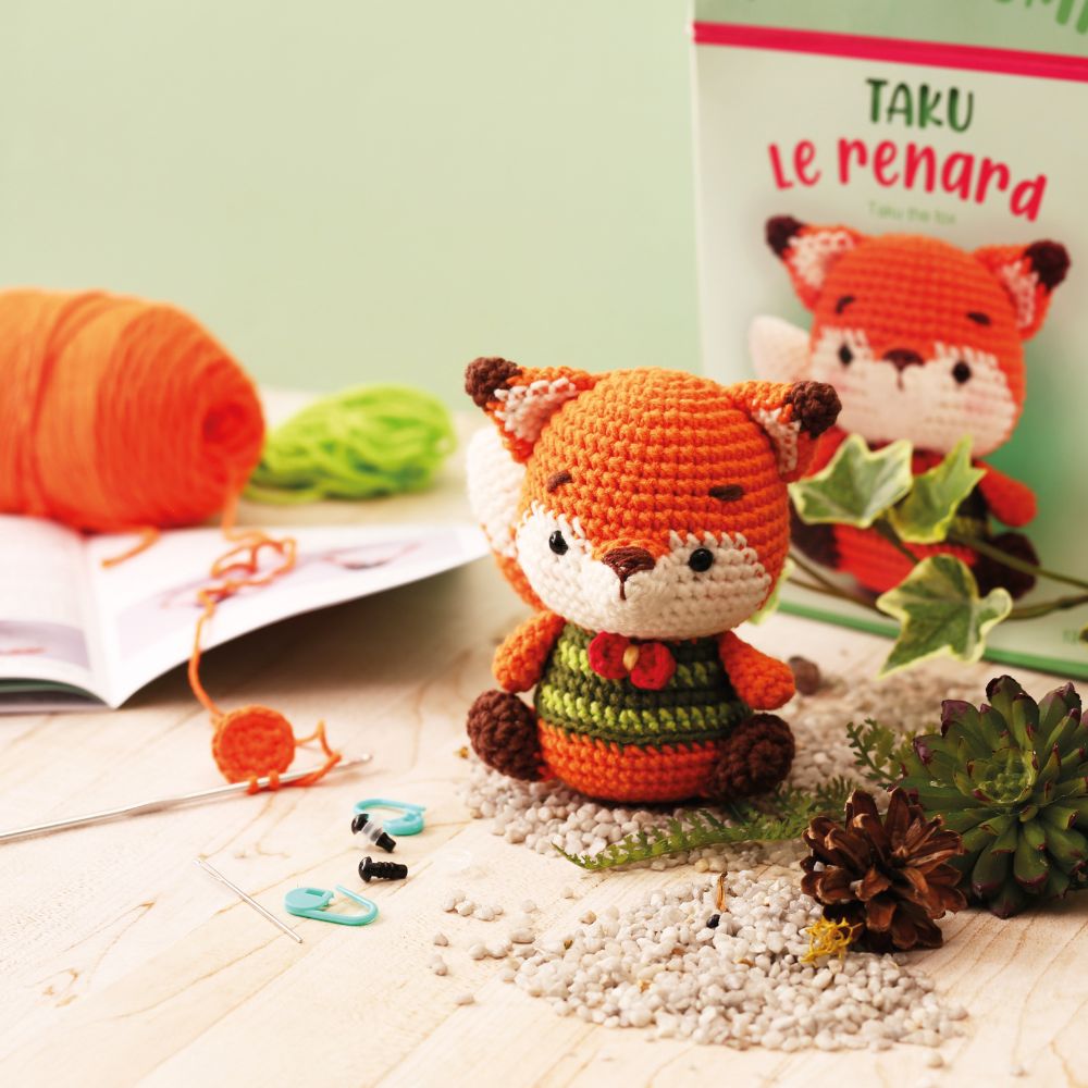 Graine Creative Amigurumi Crochet Kit – Fox 130mm