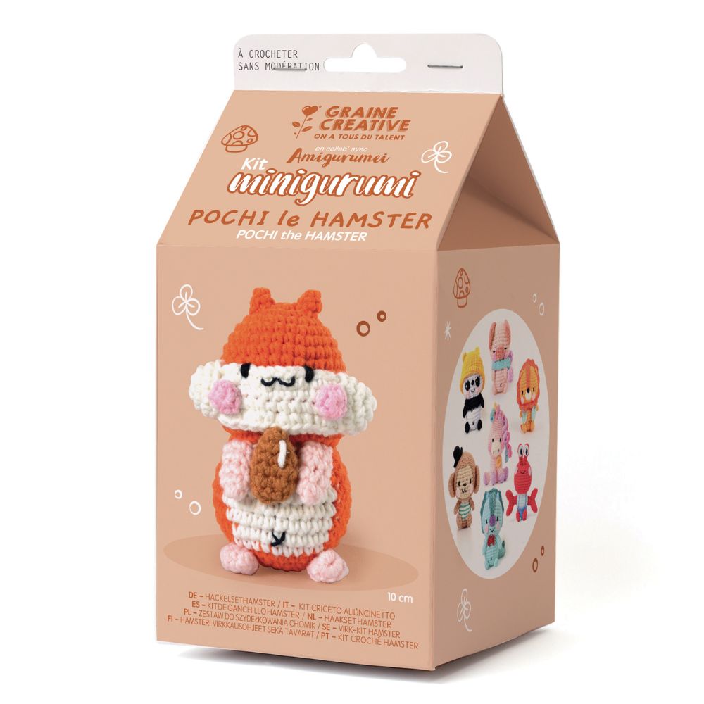 Graine Creative Hamster Mini Amigurumi Kit 100mm