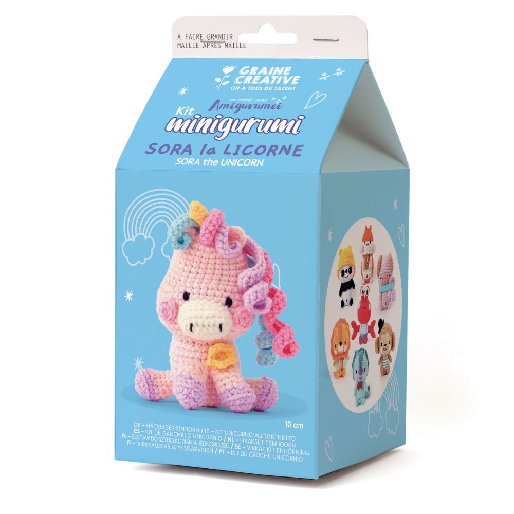 Graine Creative Unicorn Mini Amigurumi Kit 100mm