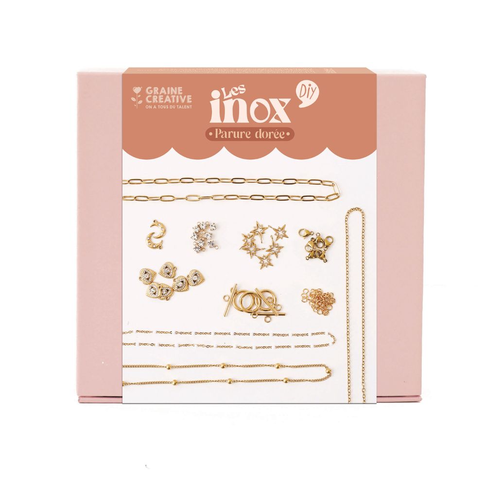 Graine Creative Stainless Steel DIY Jewellery Kit - Golden