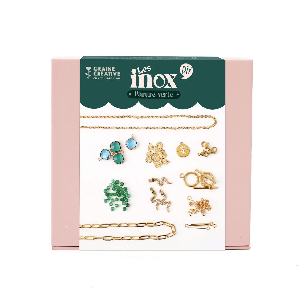Graine Creative Stainless Steel DIY Jewellery Kit - Green