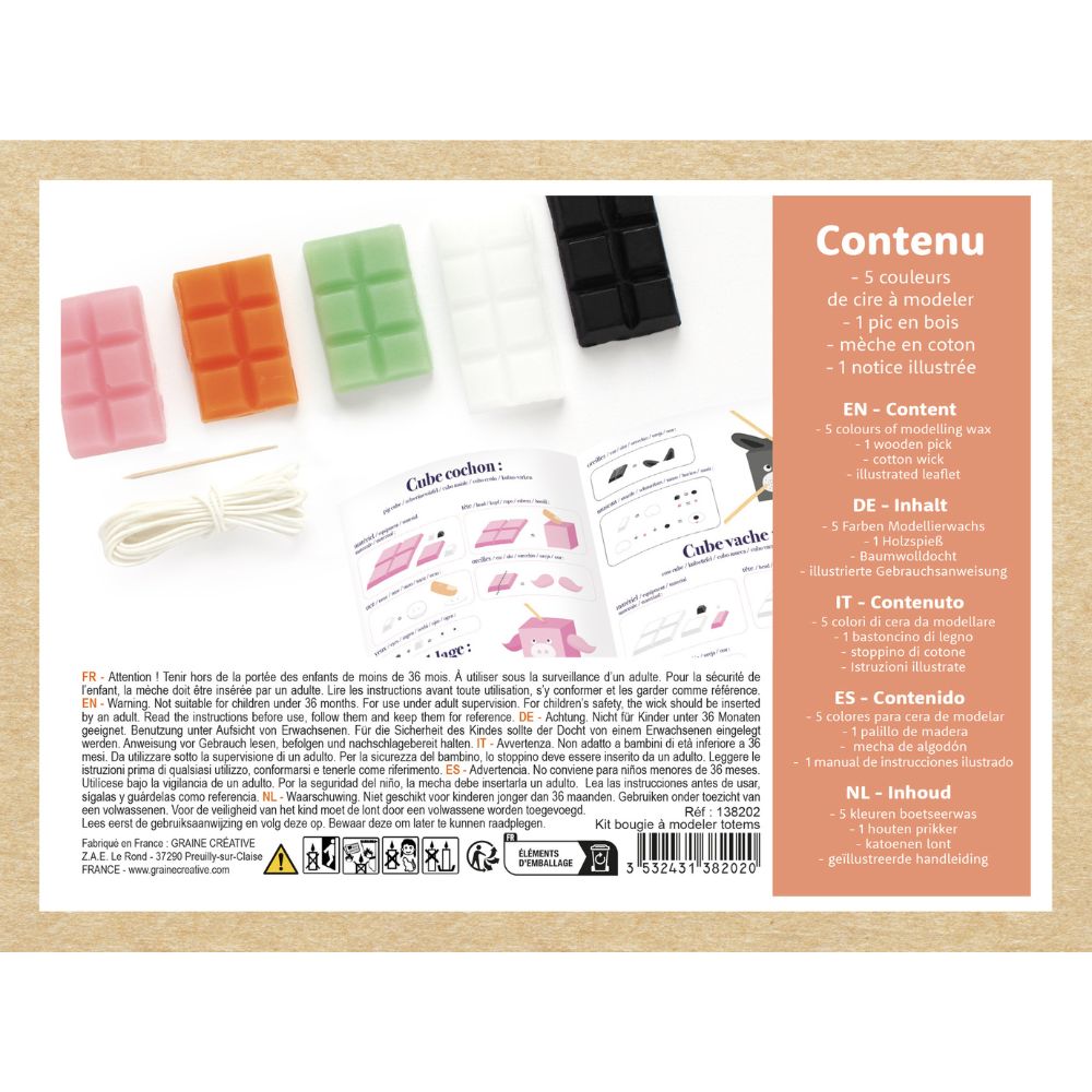 Graine Creative Totem Candle Modelling Kit