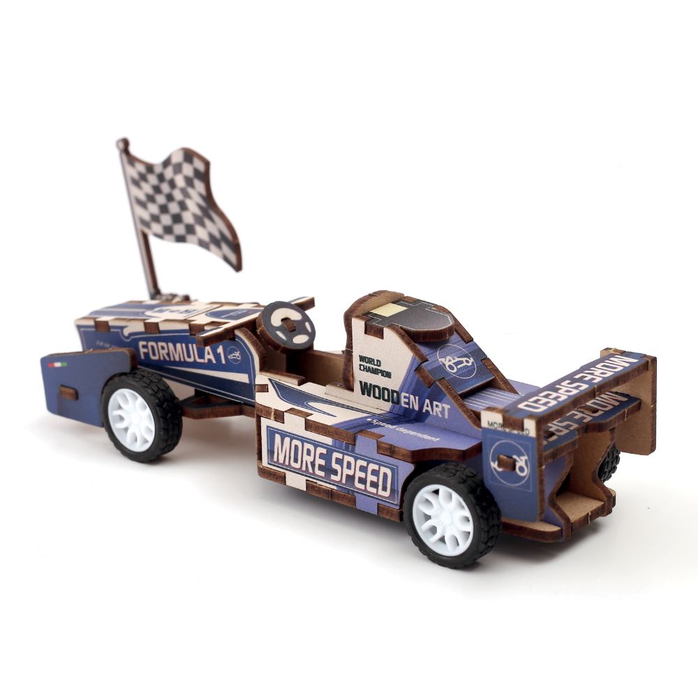 Graine Creative Wooden 3D Model - Formula 1 Car