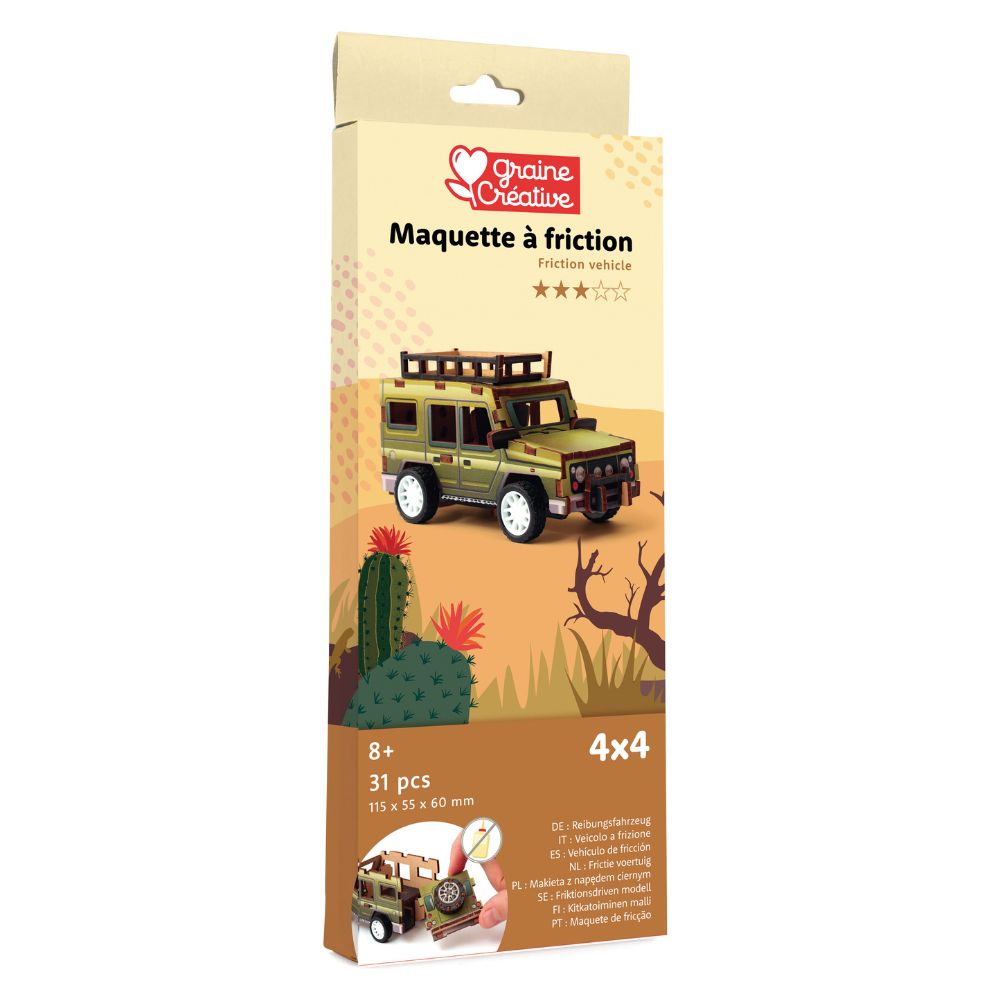 Graine Creative Wooden 3D Model - Jeep