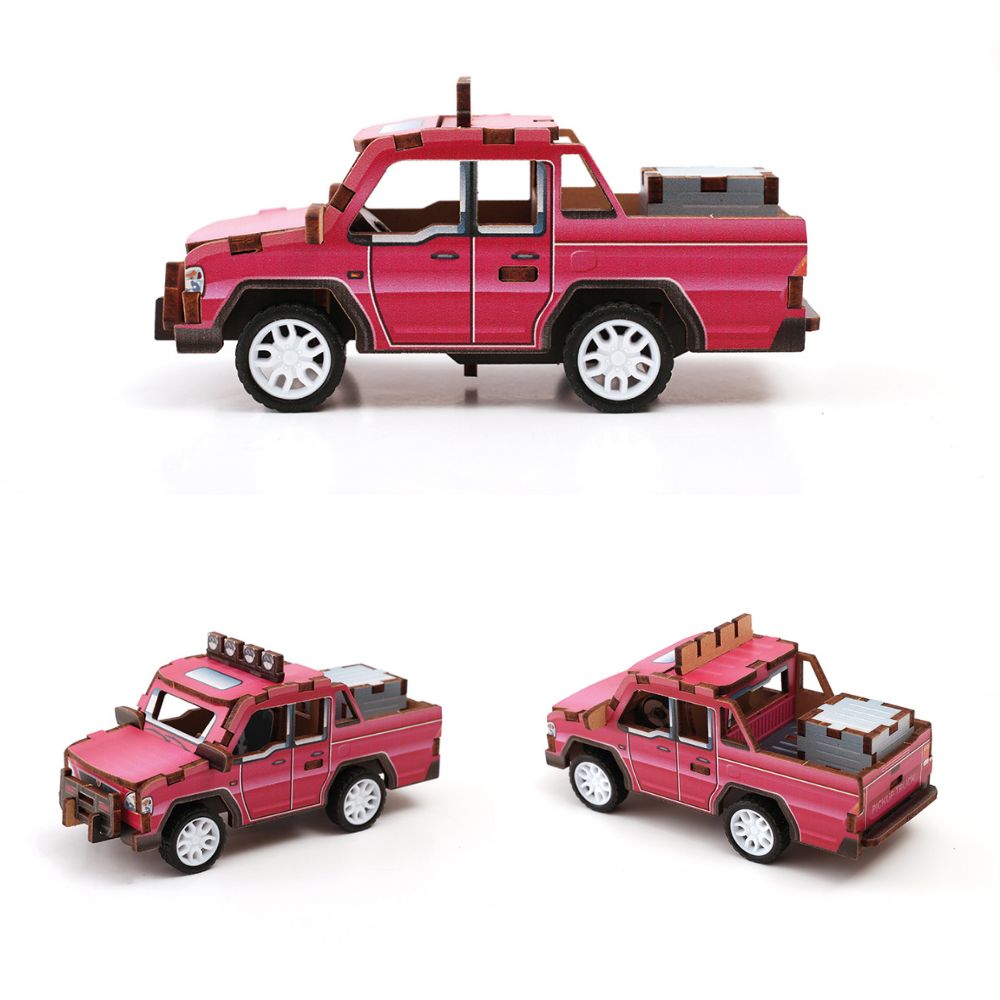Graine Creative Wooden 3D Model - Pick Up Truck