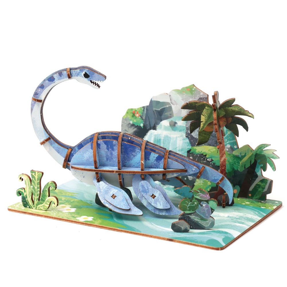 Graine Creative Wooden 3D Model - Plesiosaurus