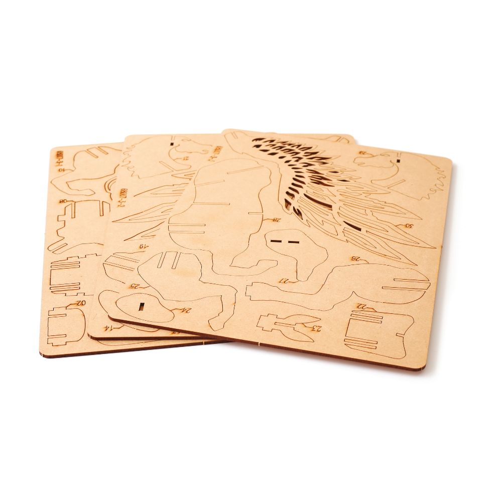 Graine Creative Wooden 3D Model - Unicorn