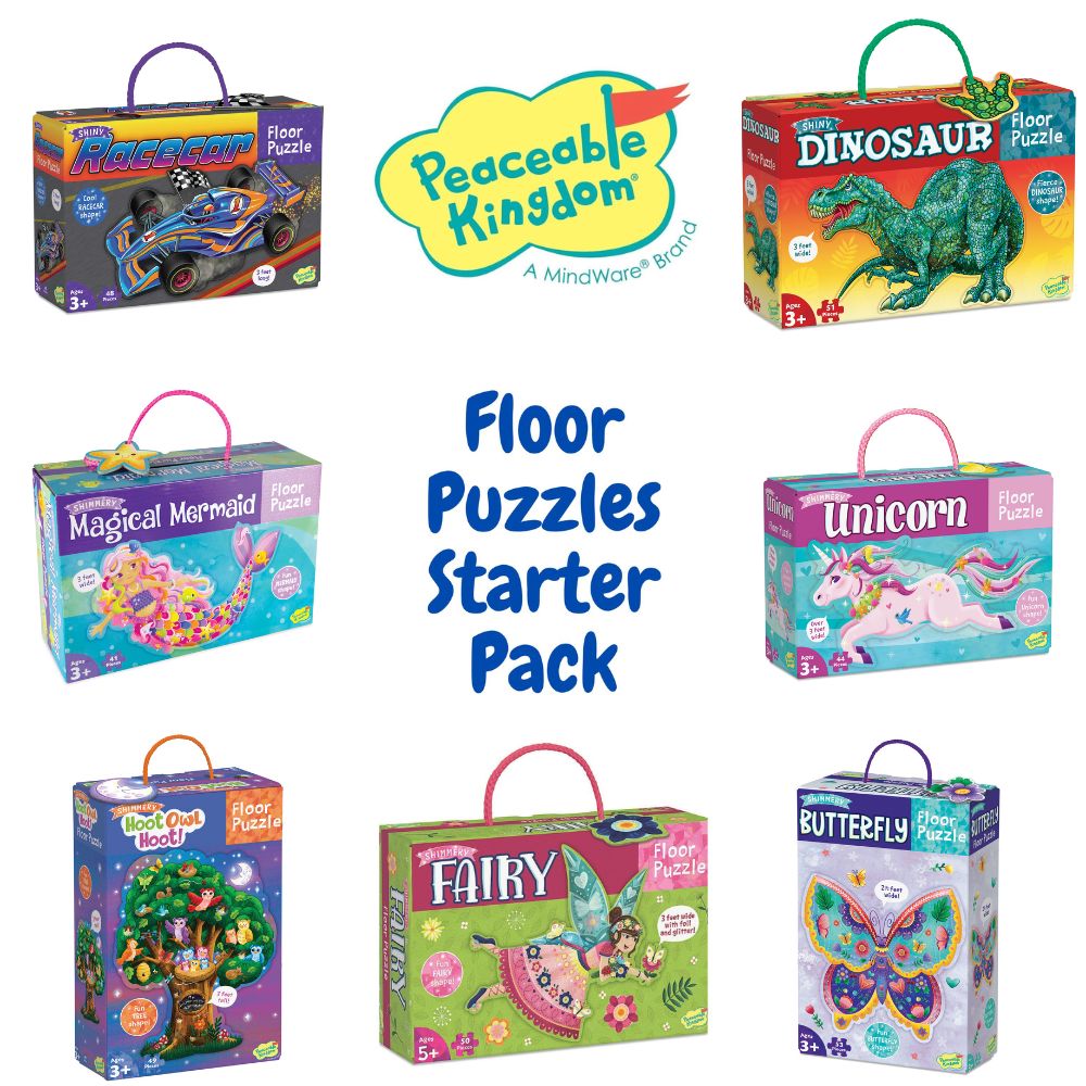 Peaceable Kingdom Floor Puzzles Starter Pack