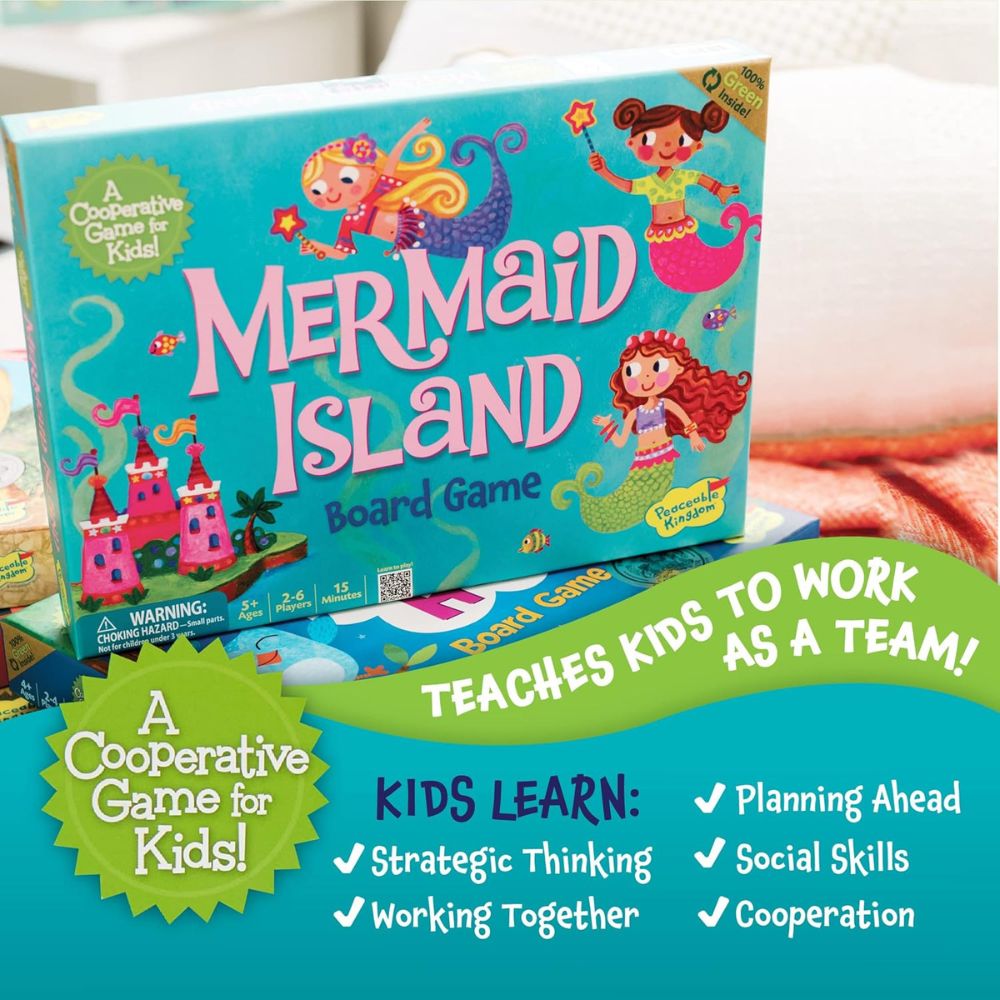 Peaceable Kingdom Cooperative Game - Mermaid Island