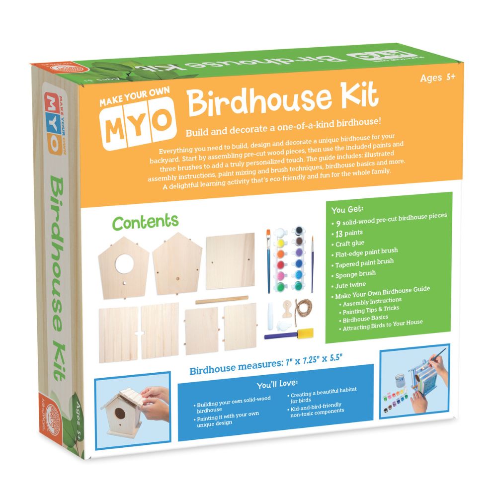 MindWare Make Your Own Wooden Birdhouse Craft Kit