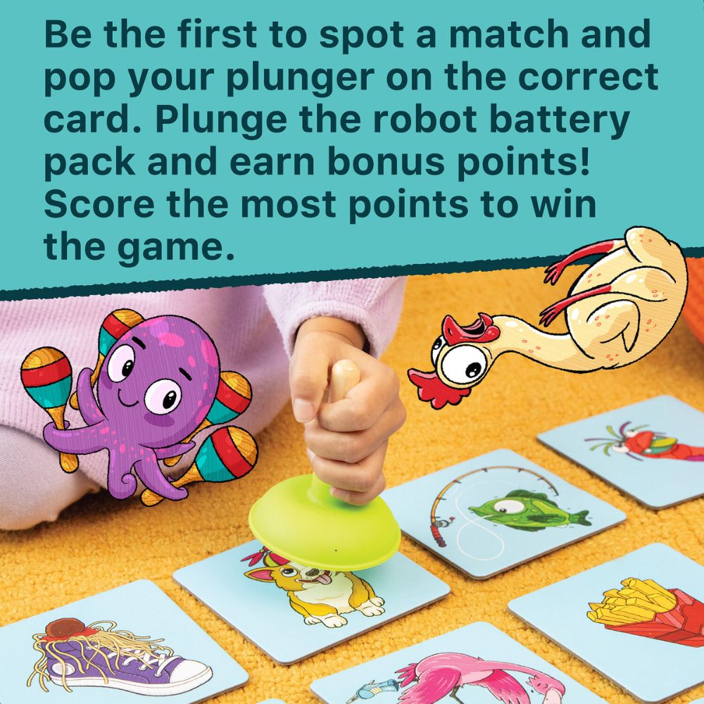 MindWare Plunger Pop Grab The Match Game